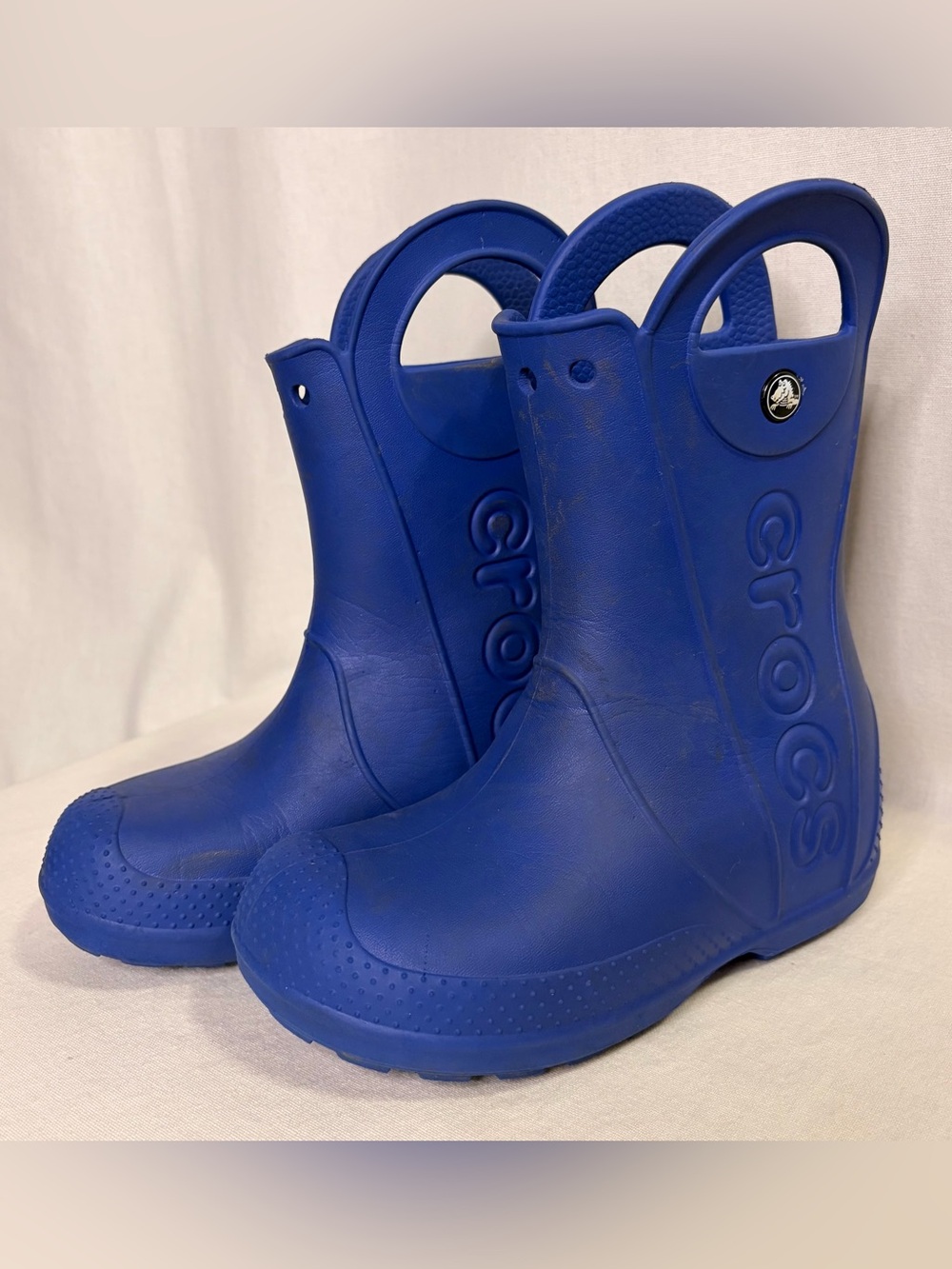 Crocs 13C Kids Handle It Rain Boots Waterproof Fully Molded Pull On Wellington